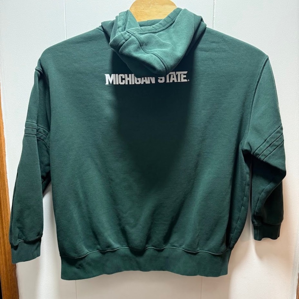 Nike Michigan State Spartans Hoodie Mens Size Large Green Spartan Pullover - Picture 6 of 6